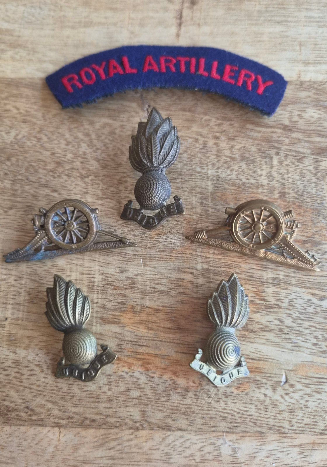 Royal Artillery WWII / WW2, Ophalen of Verzenden, Landmacht, Engeland, Embleem of Badge