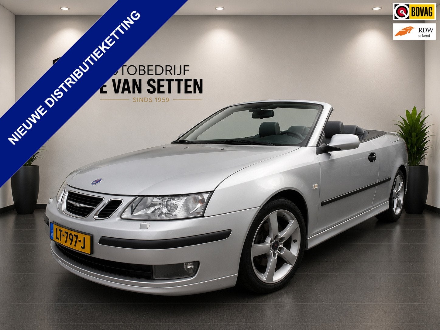 Saab 9-3 Cabrio 2.0 Turbo Vector Spring Edition, Auto's, 1998 cc, Gebruikt, 4 cilinders, 4 stoelen