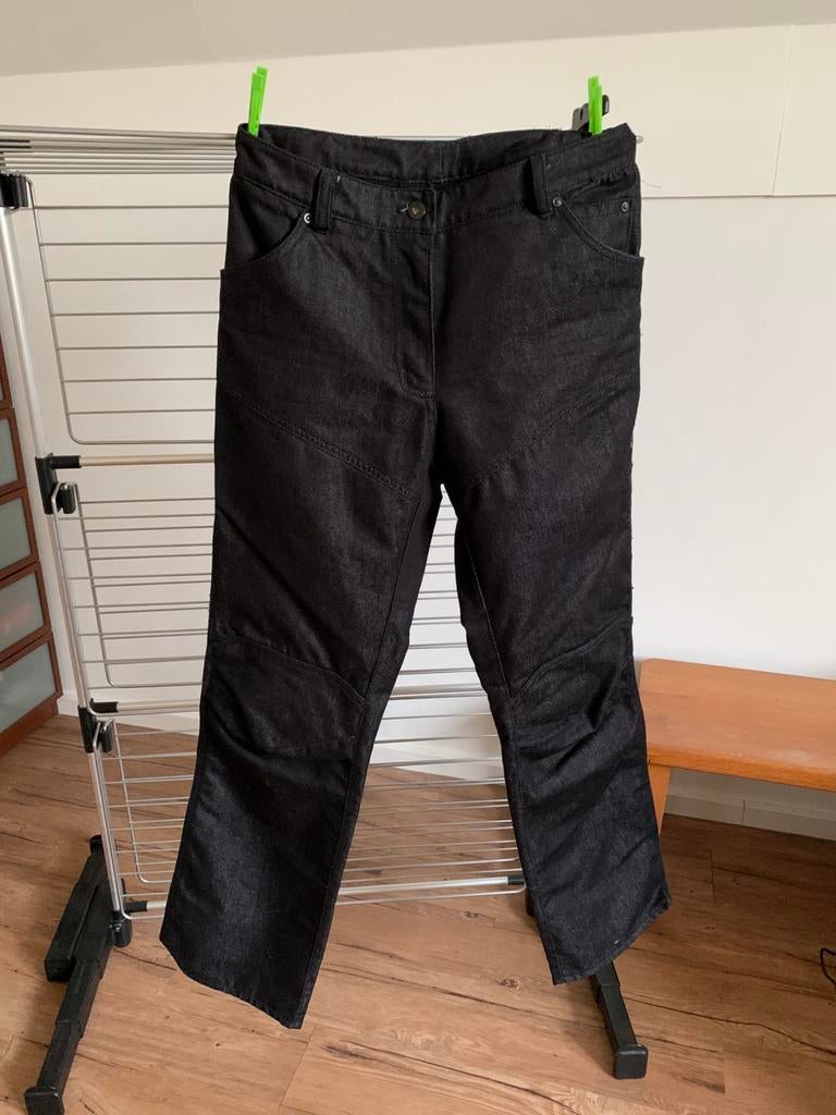Dames motorjeans zwart., Ophalen of Verzenden, Tweedehands, Dames, Broek | textiel
