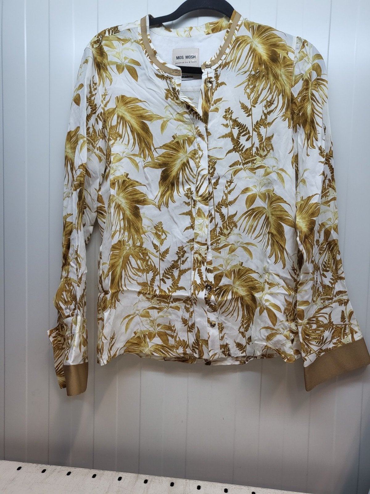 Mos Mosh Blouse met Tropische Print - Zo goed als nieuw, Maat 38/40 (M), Mos Mosh, Meerkleurig, Ophalen of Verzenden