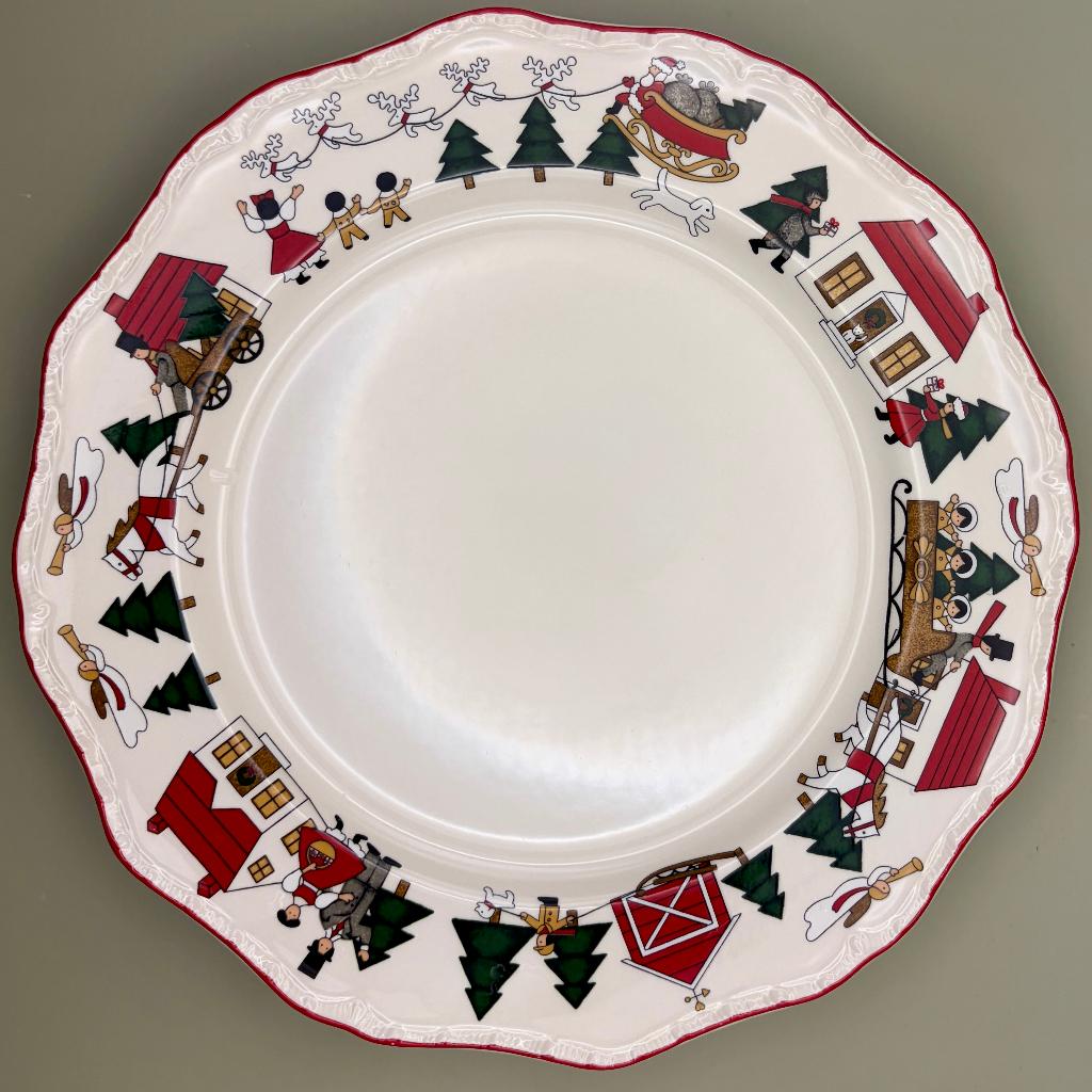 Mason's Christmas Village 1983 Dinerborden, Huis en Inrichting, Keuken | Servies, Gebruikt, Onbekend, Ophalen of Verzenden, Overige stijlen