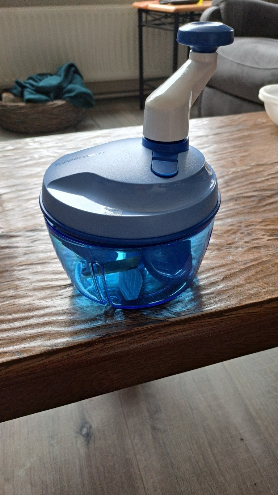 Tupperware SuperSonic Chopper Compact (Blauw), Blauw, Overige typen, Ophalen of Verzenden, Zo goed als nieuw