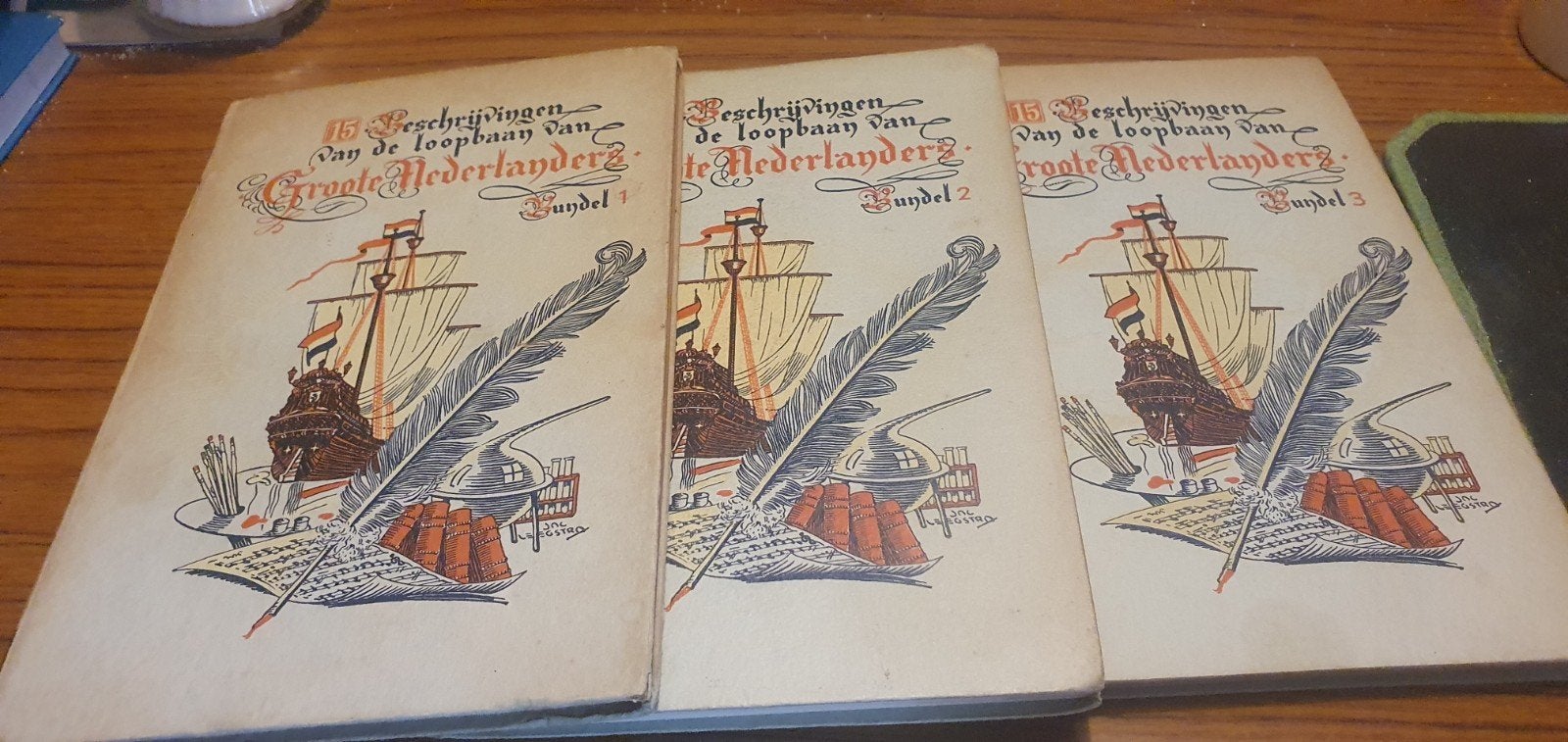 15 Beschrijvingen loopbaan Groote Nederlanders -bundel 1,2,3, Boeken, Ophalen of Verzenden, Gelezen, R M Borgeesius