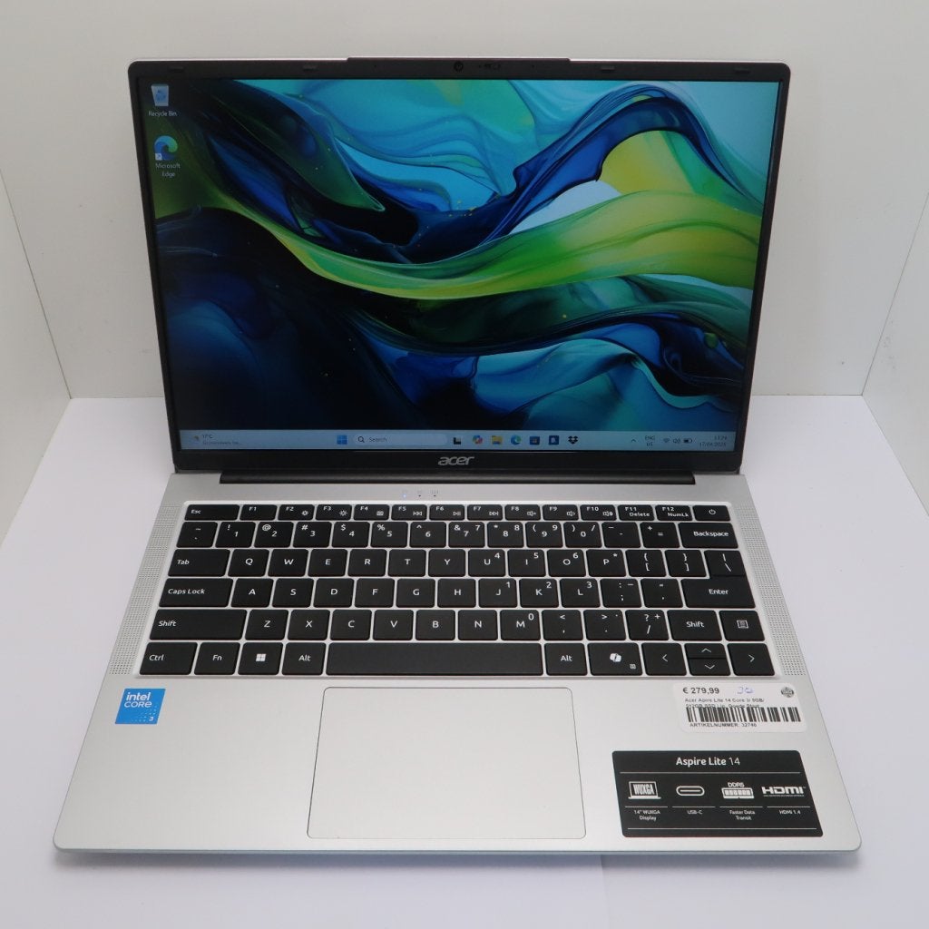 Acer Apire Lite 14 Core 3/ 8GB/ 512GB SSD | in  Goede Staat, Acer, Zo goed als nieuw, Support@acer.com, 8F, No. 88, Sec. 1, Xintai 5th Rd.
Xizhi District, New Taipei City 221
Taiwan