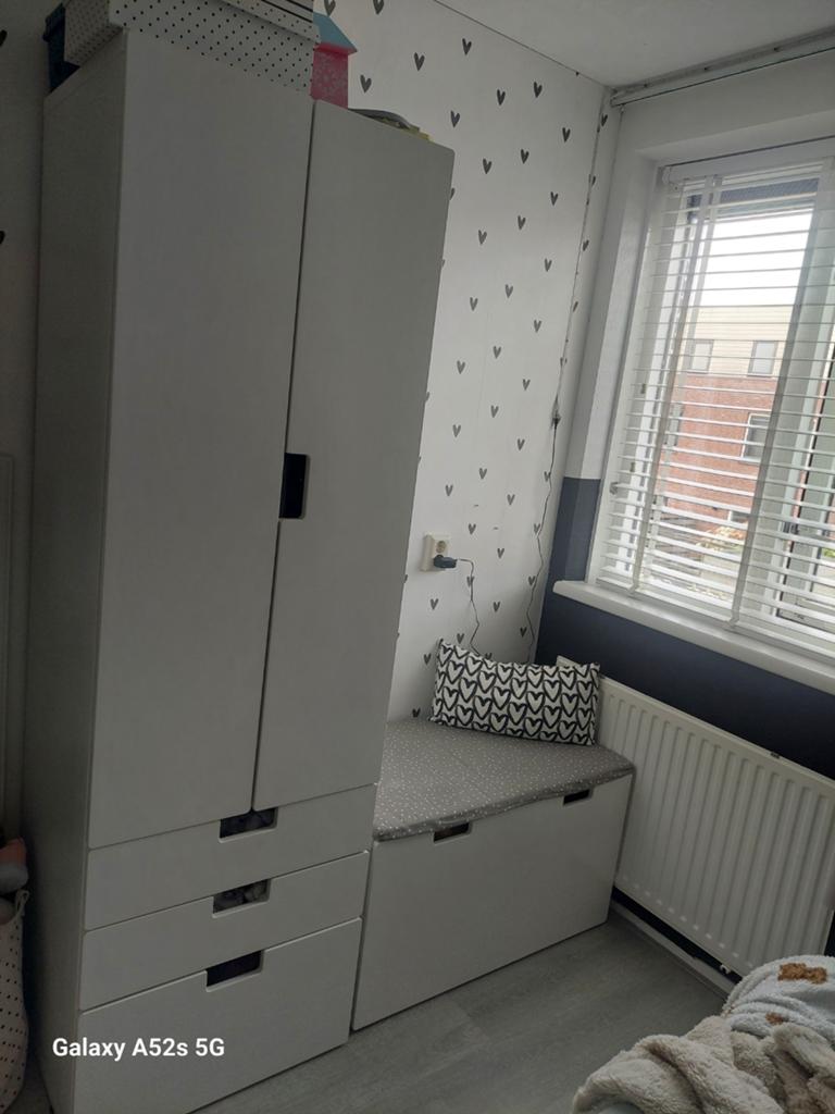 IKEA Småstad kast met bankje/opbergkist, Ophalen, Gebruikt, Kast, 50 tot 70 cm