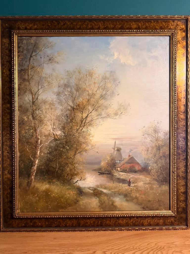 Schilderij (kunstenaar onbekend), Antiek en Kunst, Kunst | Schilderijen | Klassiek, Ophalen