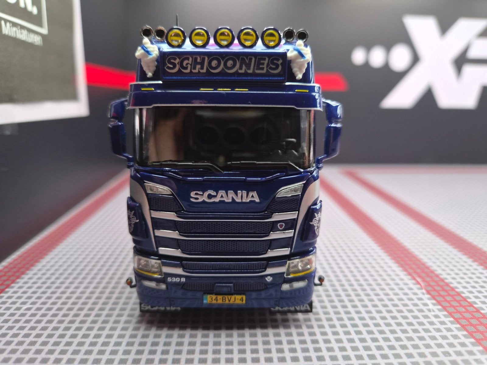 1/50 Scania R-Serie 6x2 V8 Schoones B.V., Ophalen of Verzenden, Zo goed als nieuw, Bus of Vrachtwagen, Overige merken