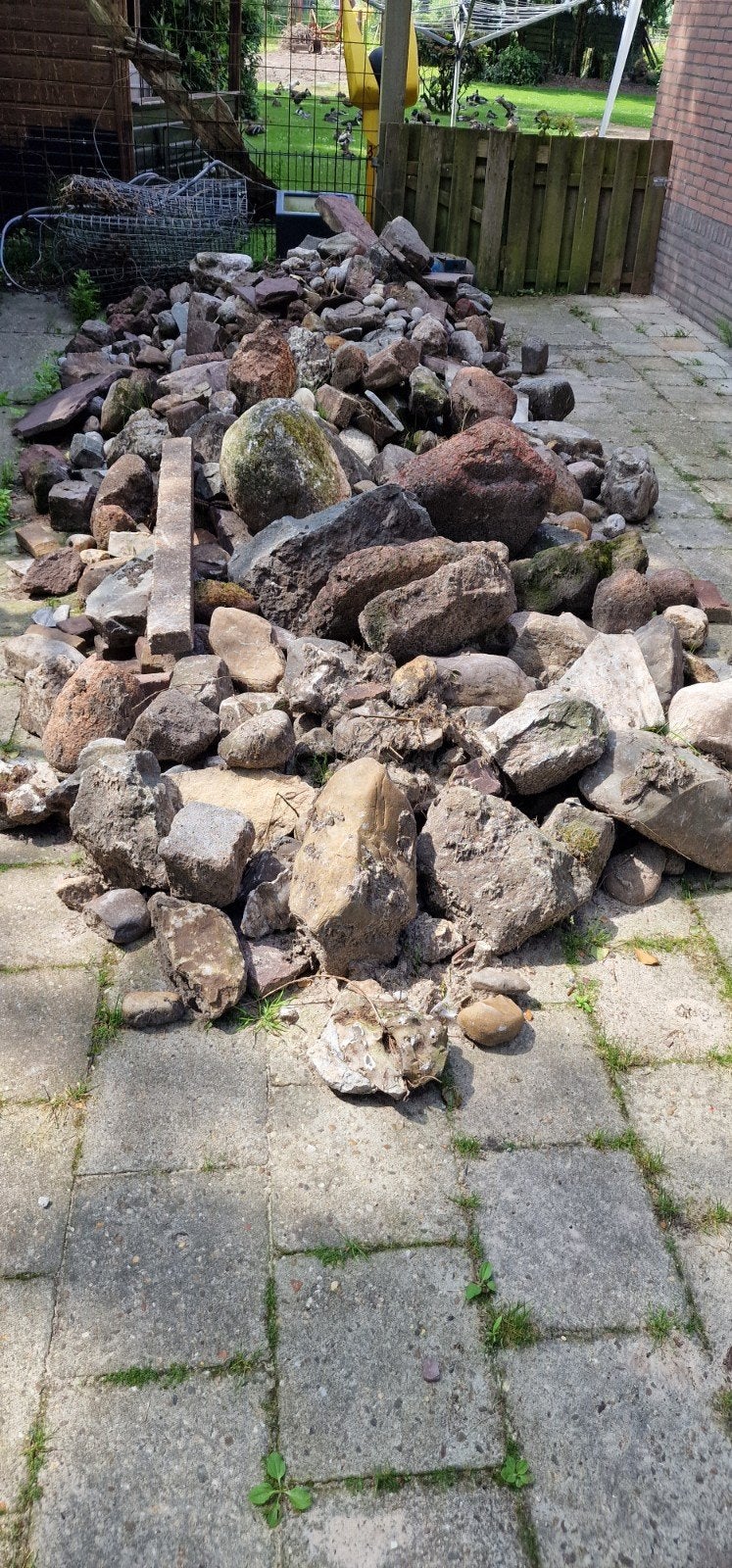 Grote partij zwerfkeien, Tuin en Terras, Grind, Keien en Split, Ophalen
