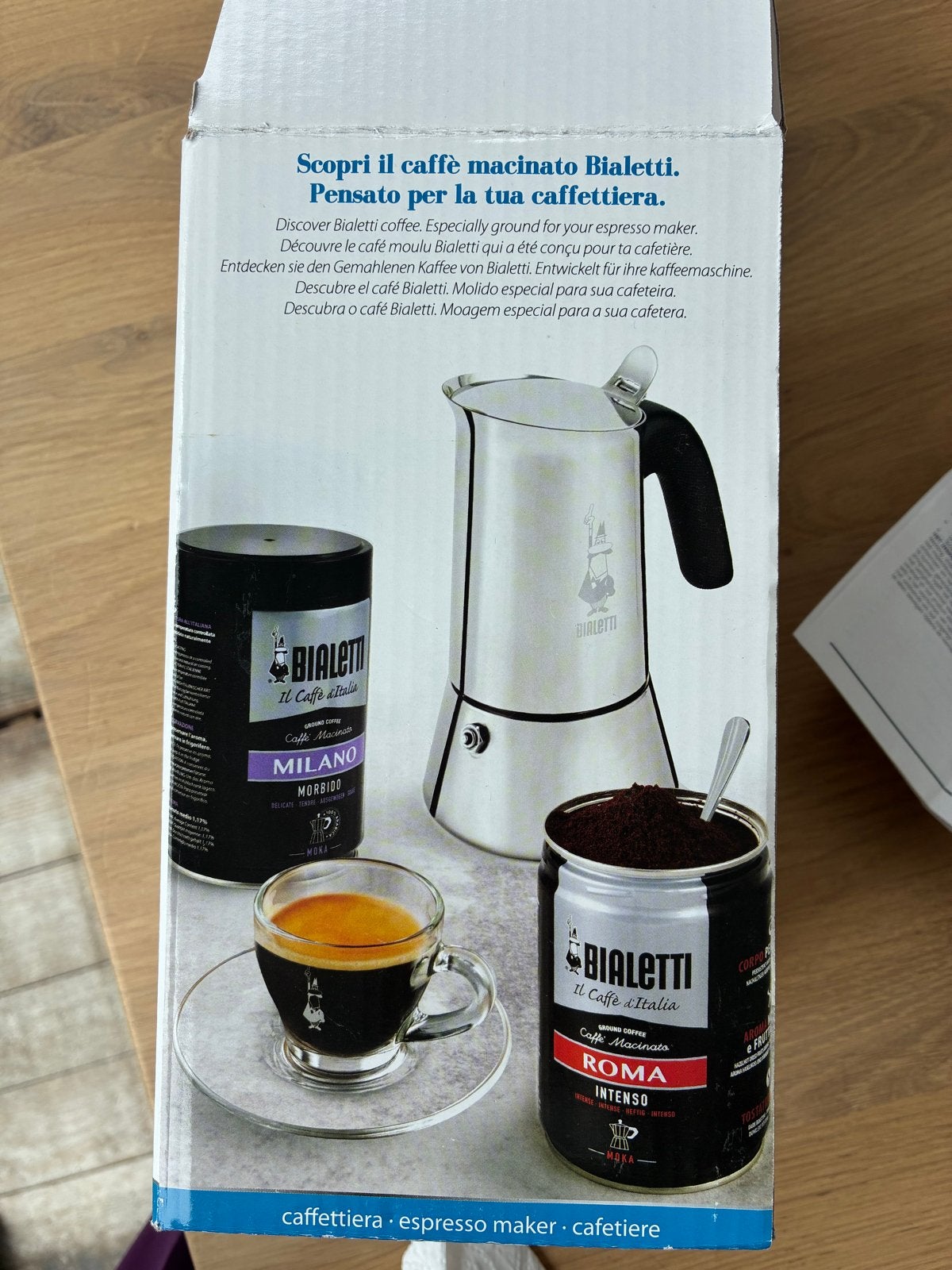 Bialetti 10 kops percolator voor inductie - Zo goed als nieu, Ophalen, Overige modellen, 10 kopjes of meer, Gemalen koffie