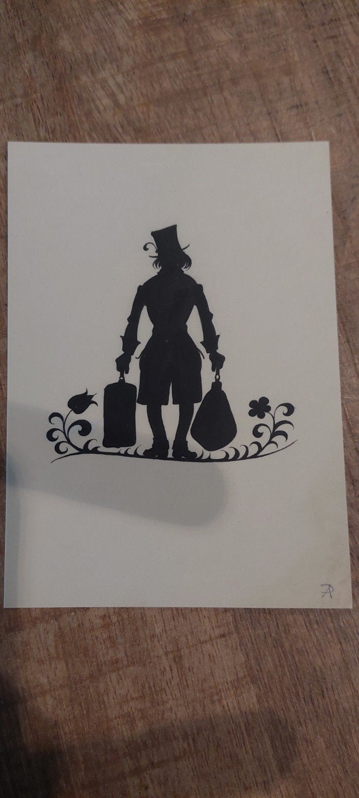 Efteling ansichtkaart - Anton Pieck silhouet, Ophalen of Verzenden, Zo goed als nieuw, Overige typen