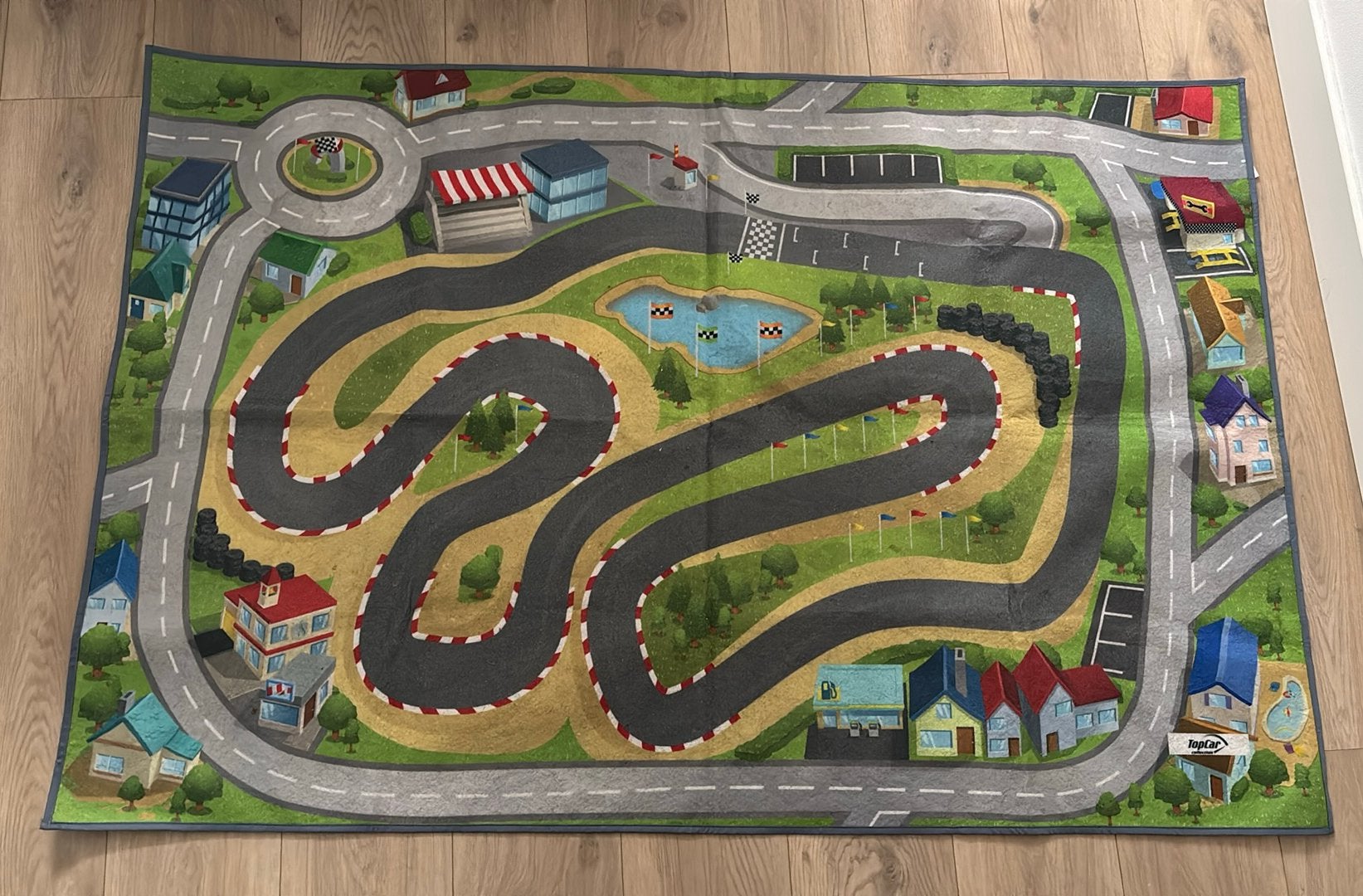 Auto speelkleed, 1x1,5 meter, Ophalen of Verzenden, Zo goed als nieuw