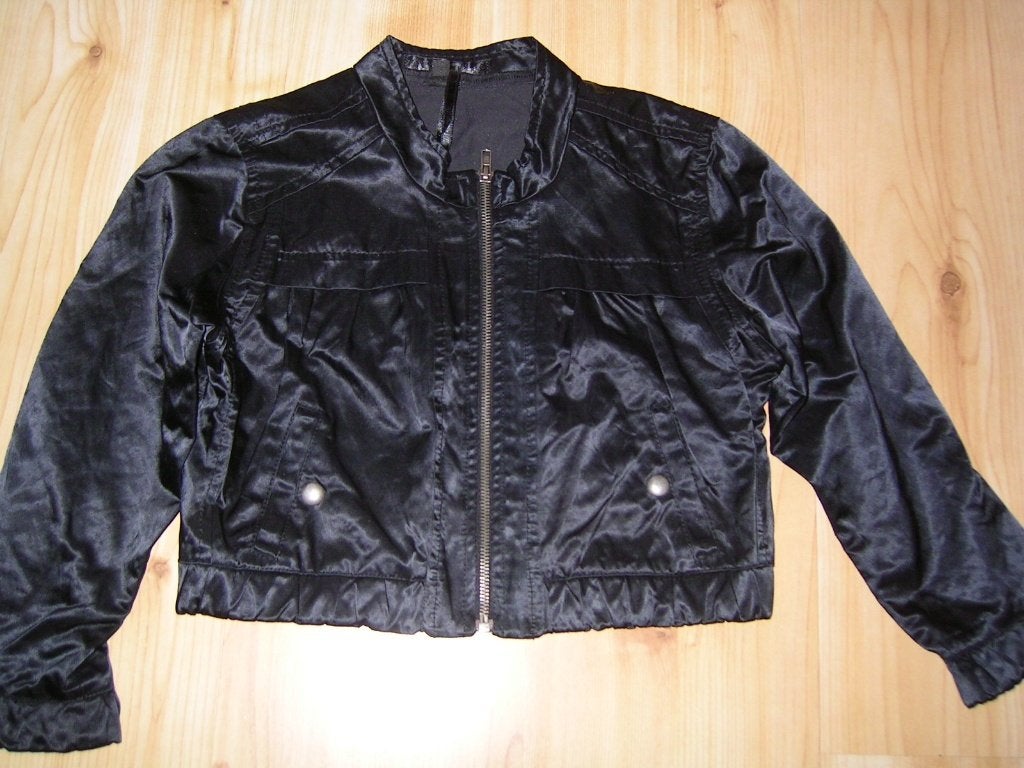 Coolcat (licht glansend) zwart jasje S, Zwart, Ophalen of Verzenden, Zo goed als nieuw, Coolcat
