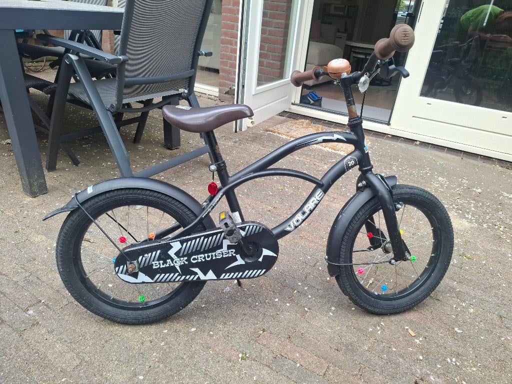 Volare kinderfiets 16 inch, Ophalen, Terugtraprem, Volare Black Cruiser, 16 tot 20 inch
