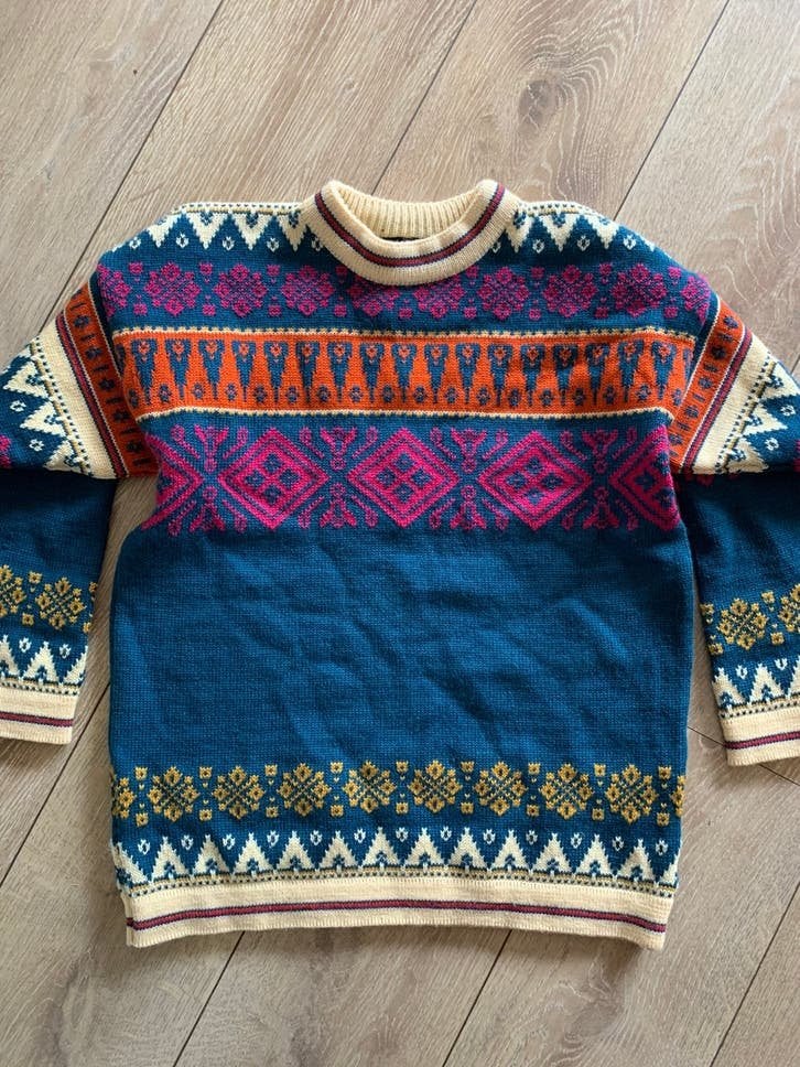 Devold of Norway wollen trui S bohemian wool jumper, -, Meerkleurig, -, Nieuw