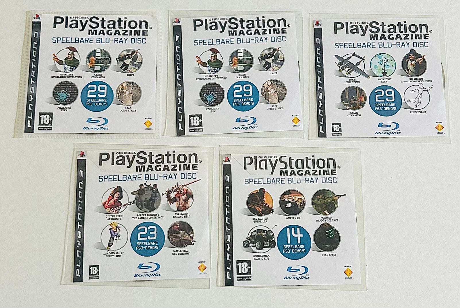 5 stuk Demo’s PlayStation 3, 1 speler, Ophalen of Verzenden, Vanaf 3 jaar
