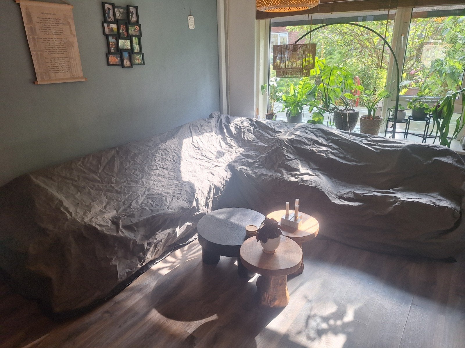 Afdekhoes voor loungebank 280x280x80 cm, Ophalen, Gebruikt