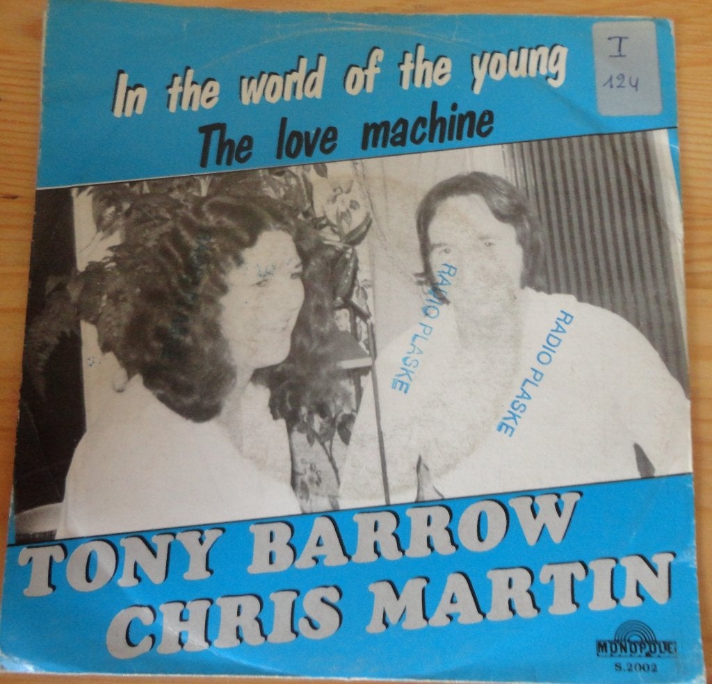 Tony Barlow & Chris Martin > In the world of the young, Ophalen of Verzenden, Gebruikt, 7 inch, Pop