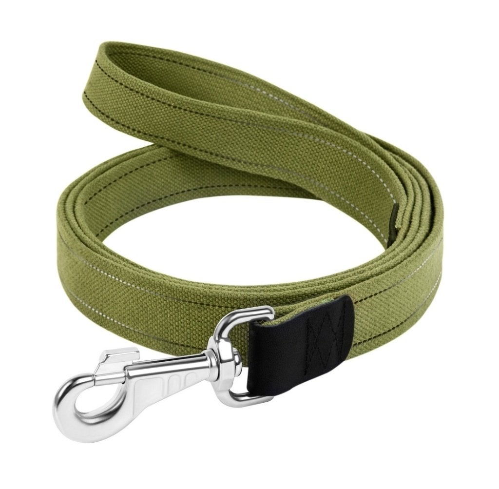 WAUDOG Canvas Hondenlijn 3,5 x 10 meter Legergroen -35%!!!, Ophalen of Verzenden, Nieuw, Hondenriem