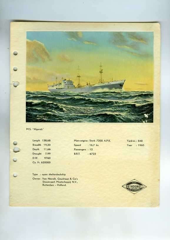 scheepvaart-foto-ALBLASSERDAM-werf de noord-div schepen-7x, Ophalen of Verzenden, Zo goed als nieuw, Motorboot, Boek of Tijdschrift
