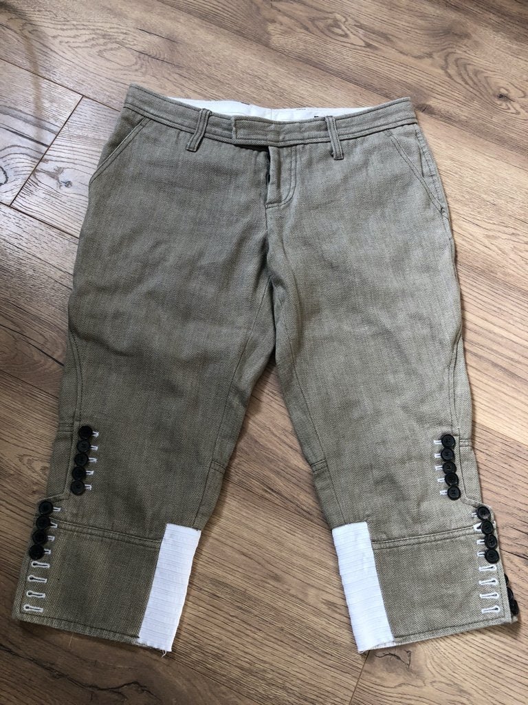 LAUNDRY INDUSTRY 7/8 broek grijs linnen/katoen maat 40, Kleding | Dames, Maat 38/40 (M), Zo goed als nieuw, Driekwart, Grijs