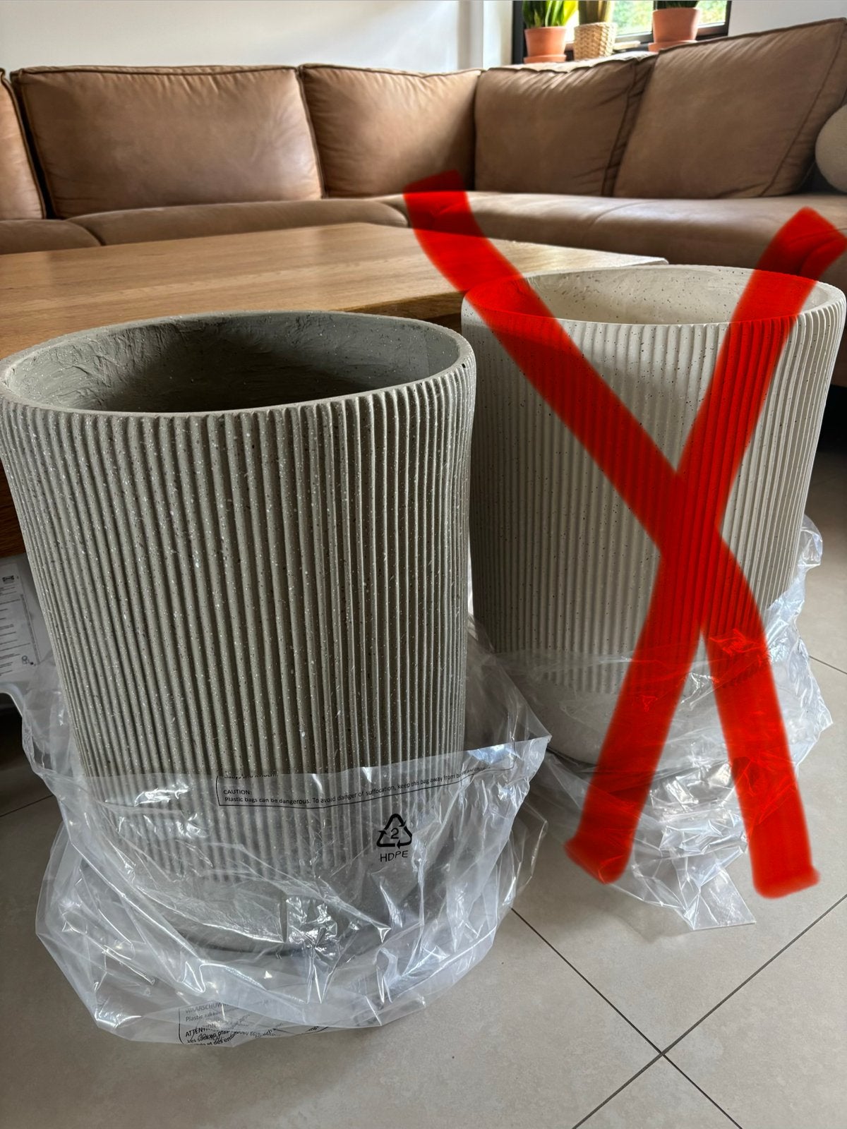 Bloempot Dijon Kwantum - Nieuw, Rond, Aardewerk, 40 tot 70 cm, Ophalen