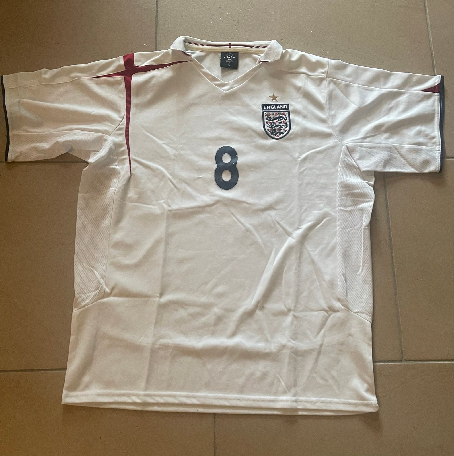 Engeland Lampard 8 voetbalshirt, Maat 52/54 (L), Wit, Ophalen of Verzenden, Voetbal