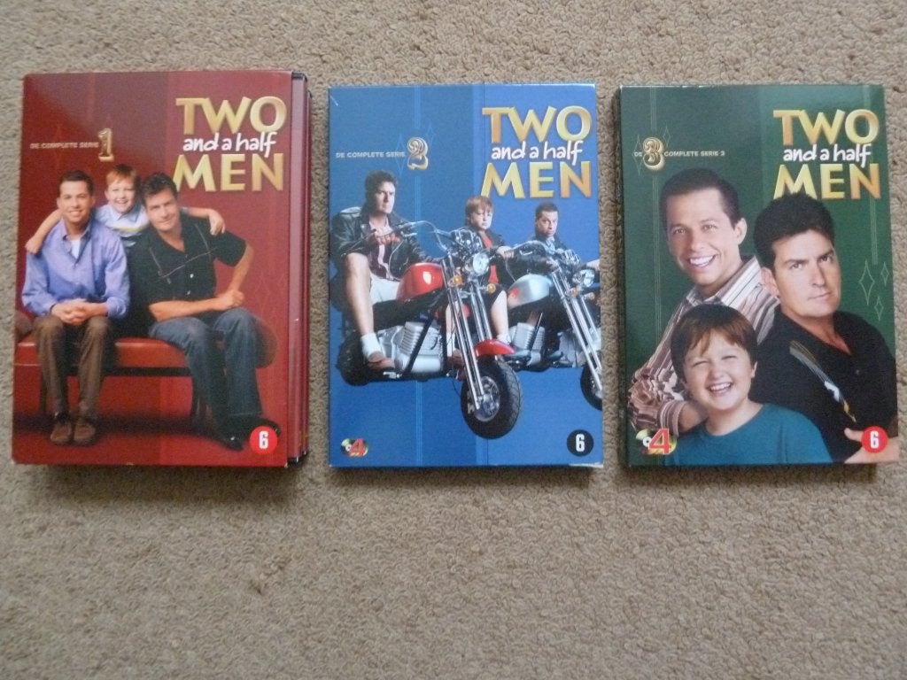Two and a half Men de complete series 1 en 2 en 3, Alle leeftijden, Ophalen of Verzenden, Zo goed als nieuw, Komedie