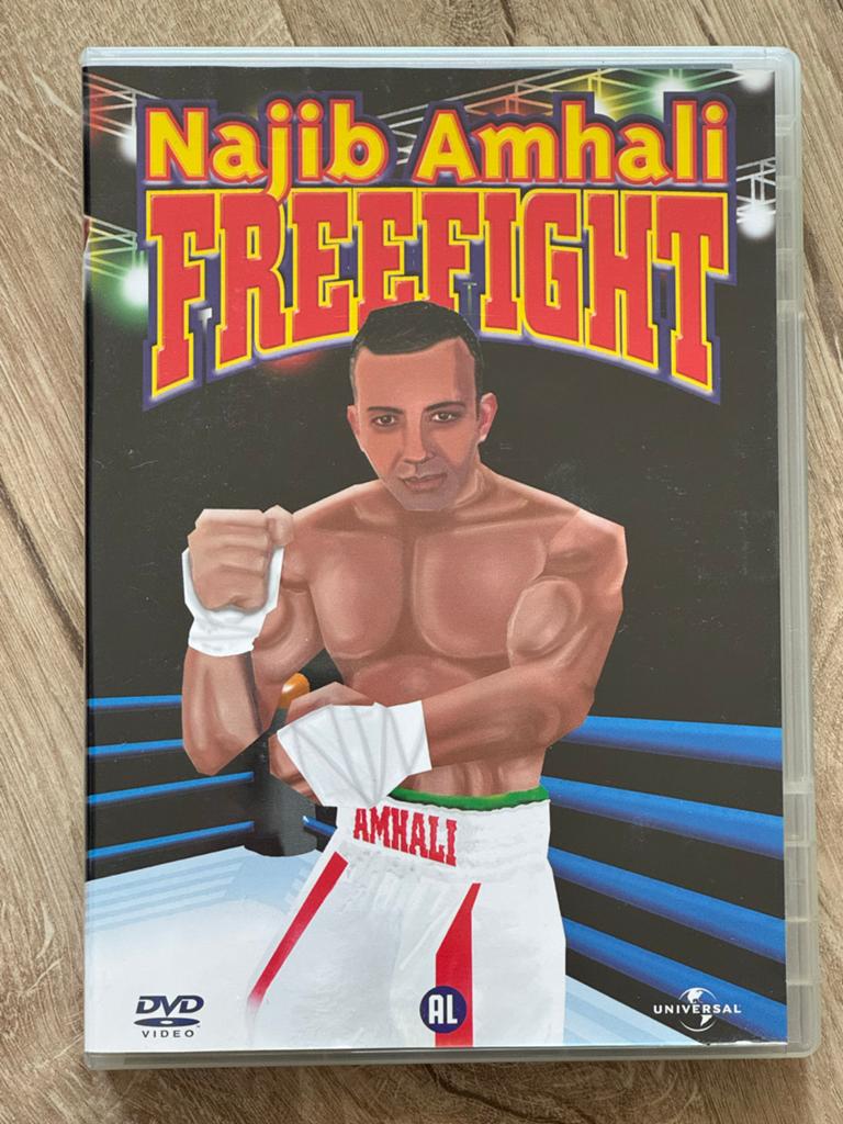 DVD Najib Amhali - Freefight (Nieuwstaat), Alle leeftijden, Ophalen of Verzenden, Zo goed als nieuw, Stand-up of Theatershow