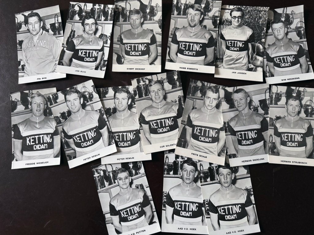 Wielrennen 16 fotokaarten KETTING – DIDAM – 1970, Ophalen of Verzenden, Overige typen