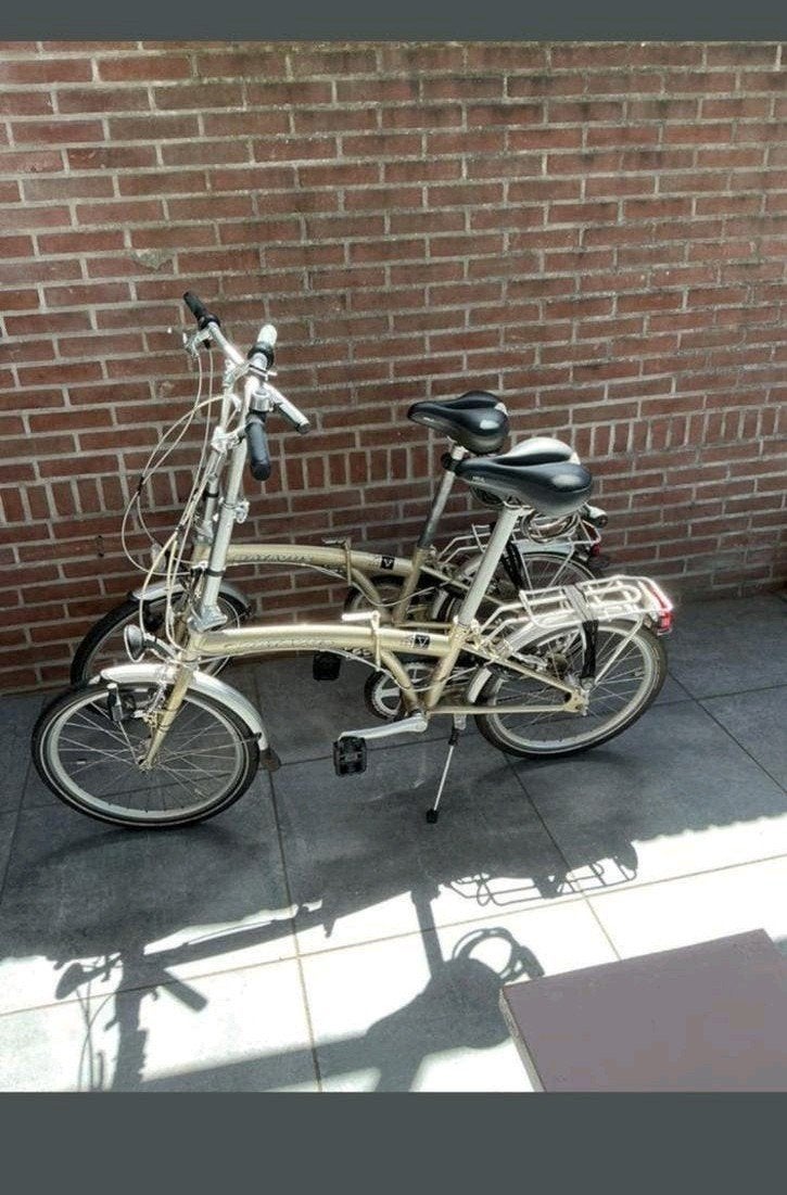 2x Batavus Aluminium vouwfietsen in zeer goede staat met, Fietsen en Brommers, Fietsen | Vouwfietsen, Versnellingen, Batavus, Ophalen of Verzenden