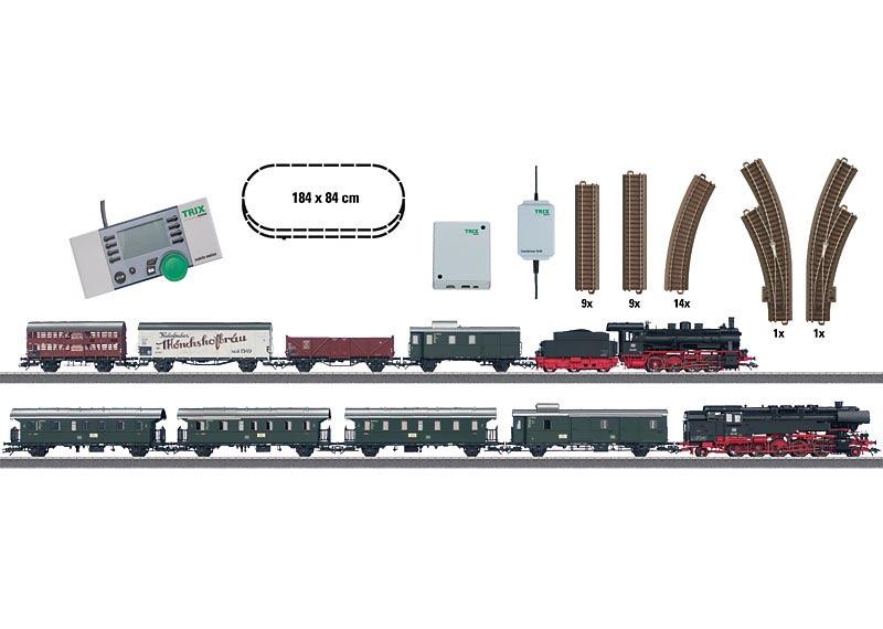 Trix 21509 mega startset BR55 BR85 Digitaal + Sound NIEUW, Treinset, Gelijkstroom, Trix, Nieuw