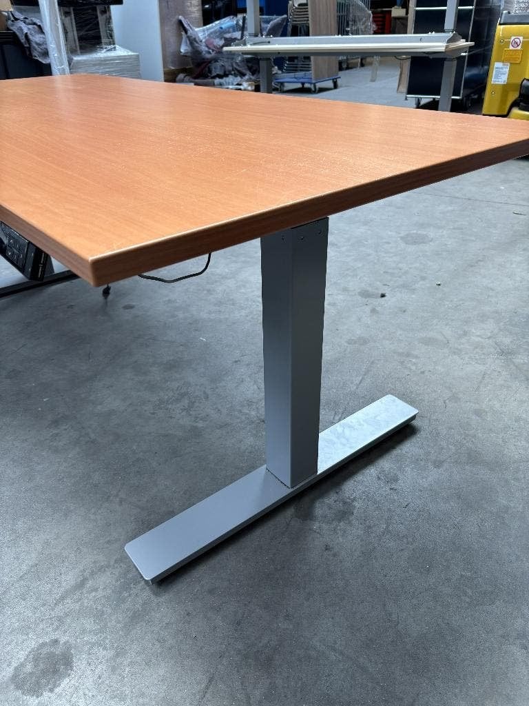 Elektrisch zit/sta bureau | 2 motoren | 180x98cm Wingblad, Zit-sta bureau, -, Hout, 180 cm