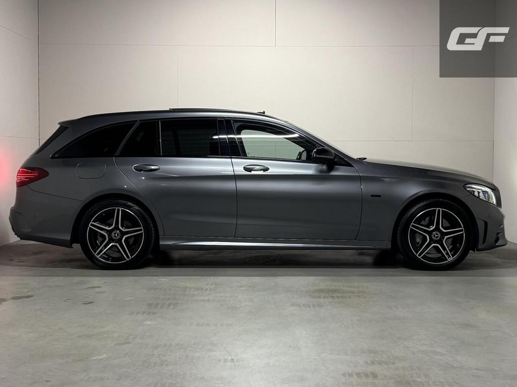 Mercedes C-klasse Estate 300e AMG Pano Leer 360° Trekh. NAP, Auto's, Mercedes-Benz, Met garantie (alle), 320 pk, Hybride Elektrisch/Benzine