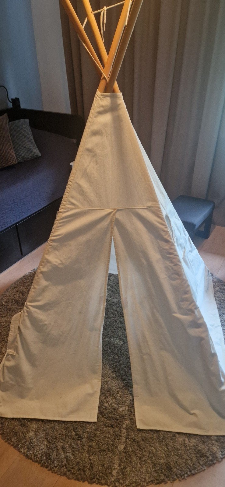tipi tent met raam en opbergzak, Ophalen, Zo goed als nieuw