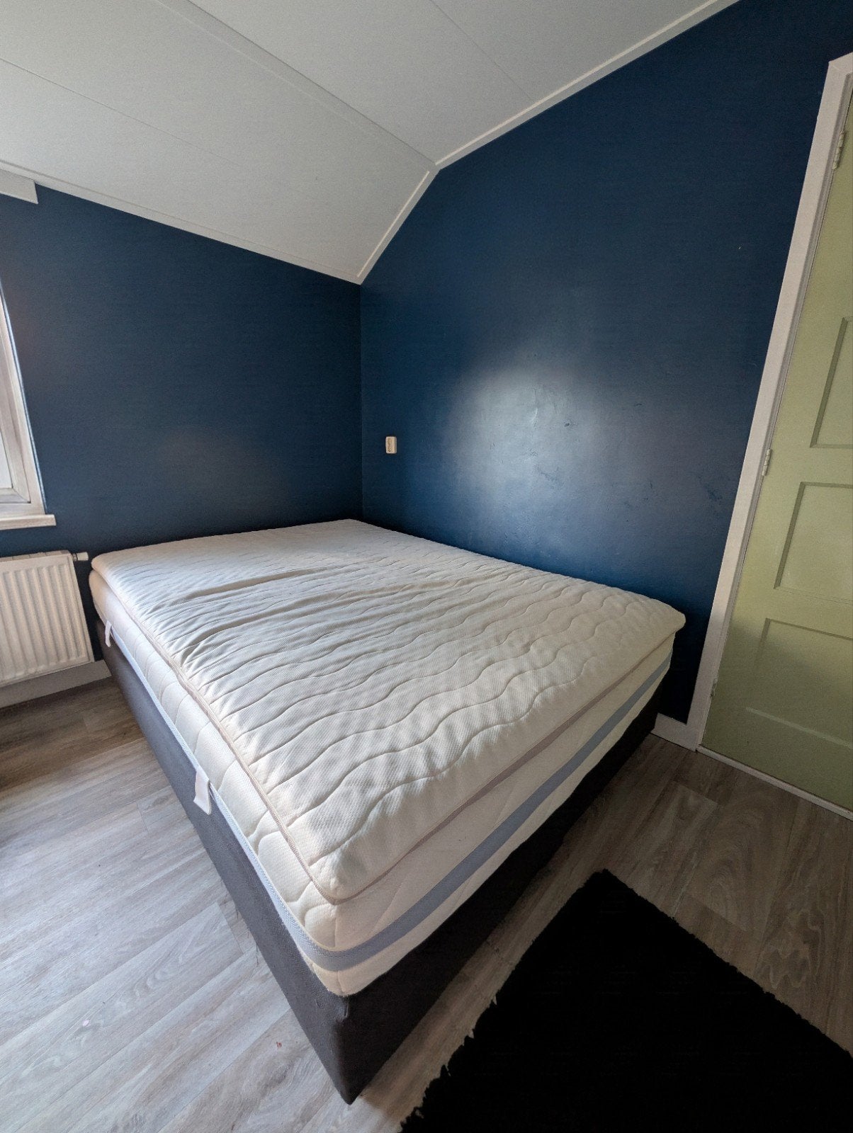 Boxspring 200x140 met topper, Huis en Inrichting, Slaapkamer | Boxsprings, Ophalen, Gebruikt, 140 cm, Twijfelaar