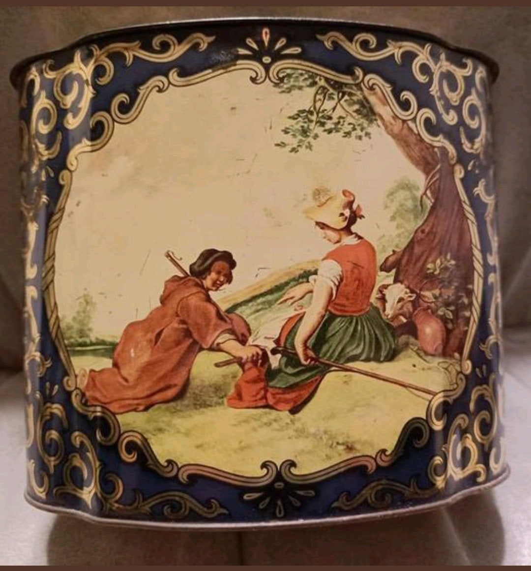 Antieke Katuka-Versandhaus Bremen blikken doos, Verzamelen, Ophalen of Verzenden