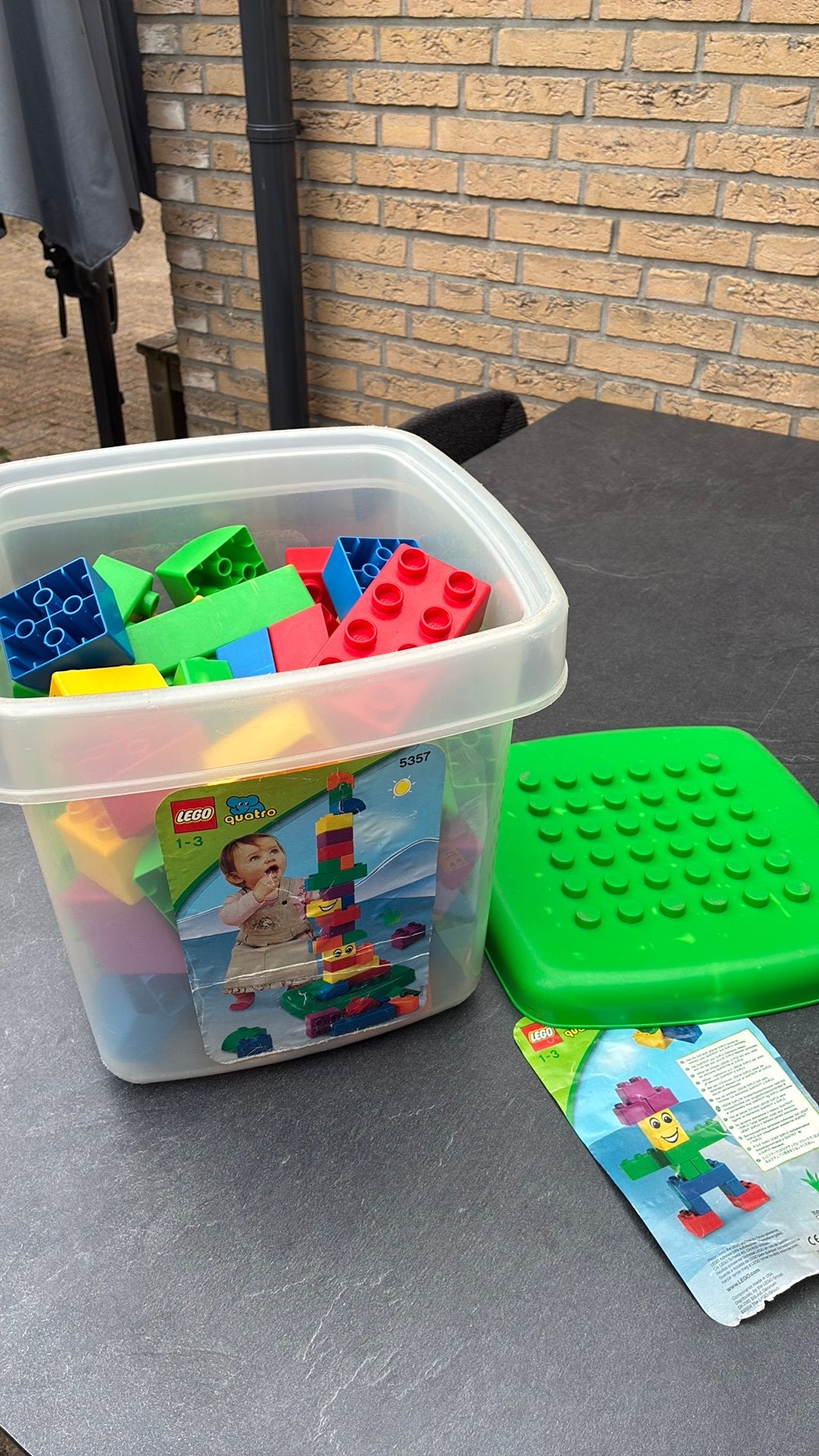 Lego quatro, Ophalen, Zo goed als nieuw