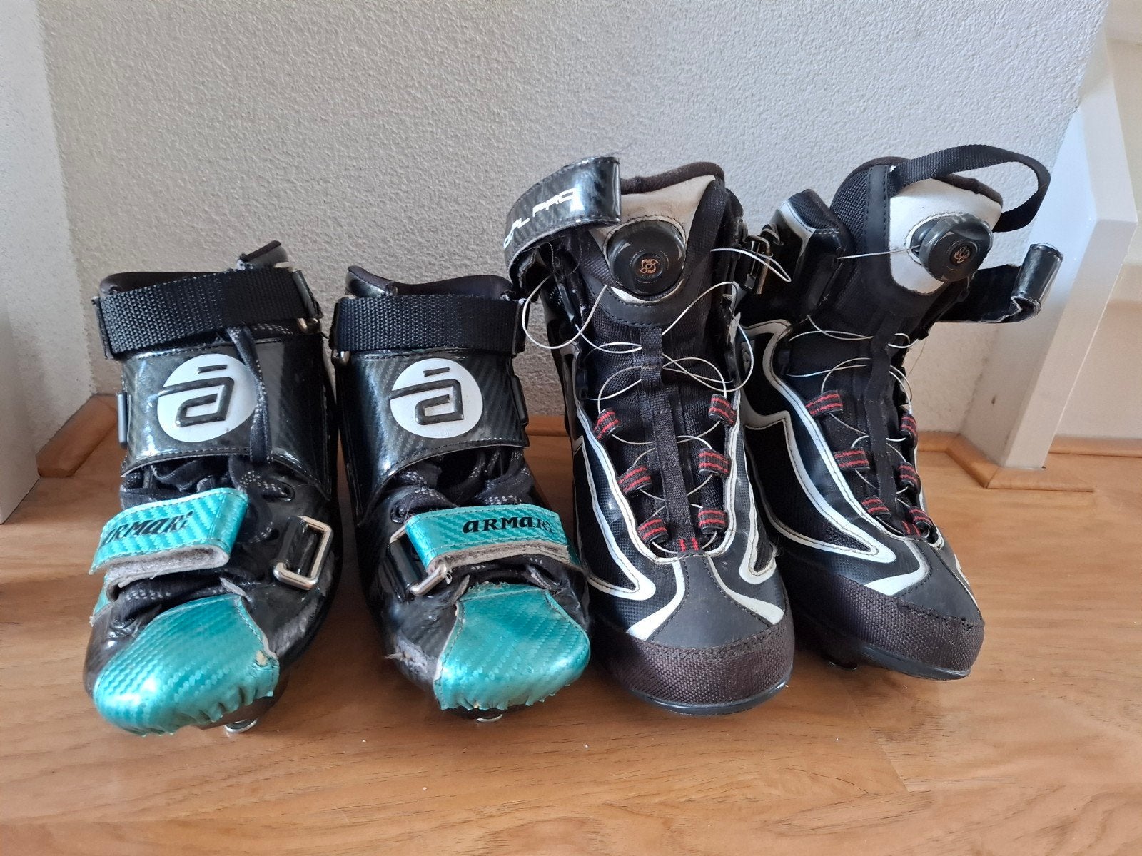 2 paar skeelerschoenen voor schoenmaat 41. Cadomotus en K2., K2, Gebruikt, Overige typen, Ophalen of Verzenden