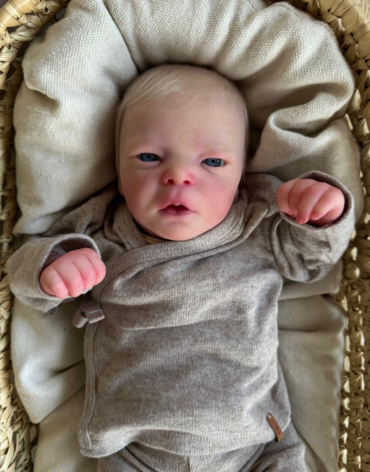 Prachtige realborn darren awake, Verzamelen, Ophalen of Verzenden, Zo goed als nieuw, Pop