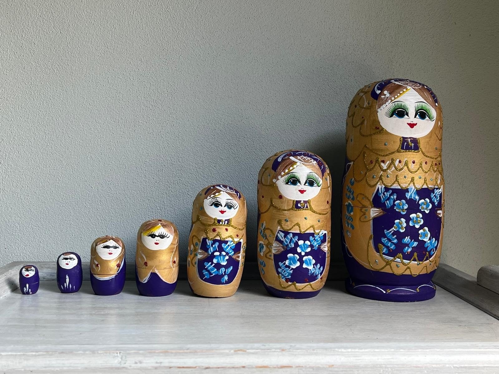 Set van 7 Russische Matroesjka poppen, Verzamelen, Ophalen of Verzenden, Zo goed als nieuw