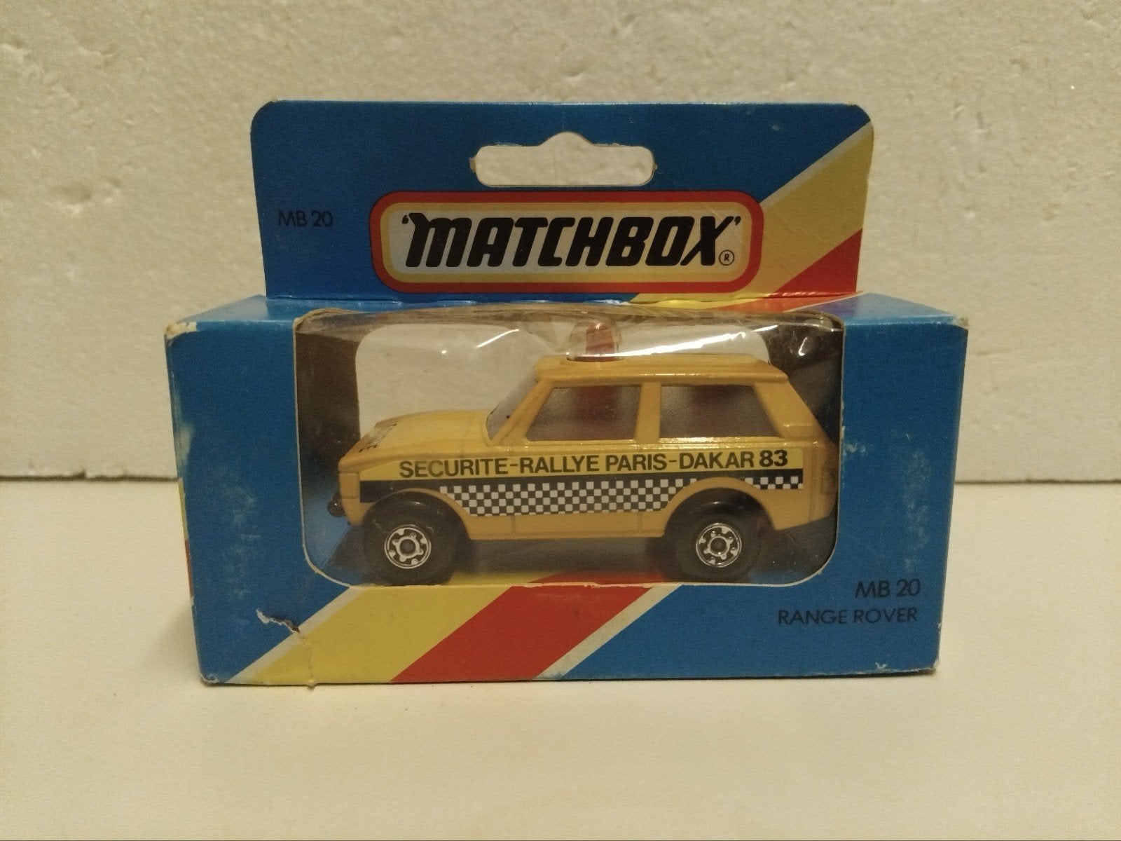1981 Matchbox MB20 Range Rover Securite Rallye Paris Dakar, Ophalen of Verzenden, Zo goed als nieuw, Auto