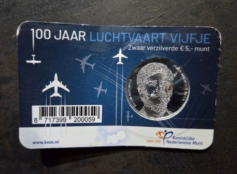100 jaar luchtvaart herdenkingsmunt, Ophalen, Overige landen, 5 euro