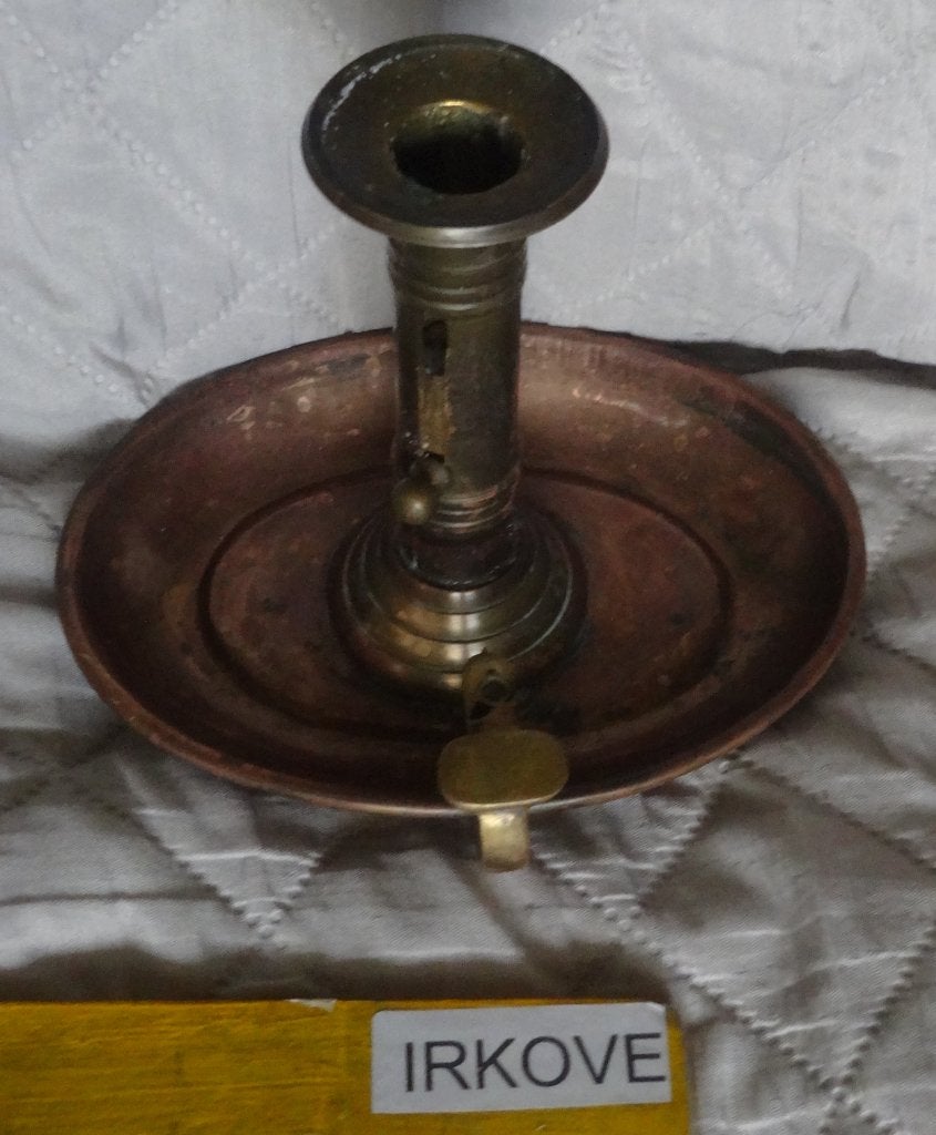 OUDE KOPEREN KANDELAAR * Schuif Model *, Verzenden, Koper of Brons
