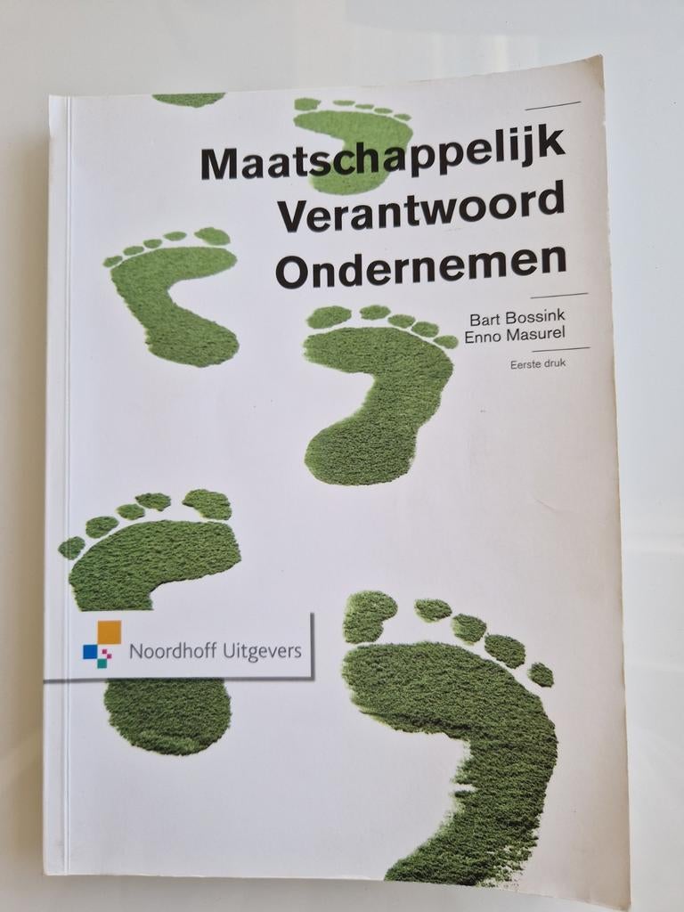 Maatschappelijk Verantwoord Ondernemen - Bart Bossink, Ophalen of Verzenden, Bart Bossink, Enno Masurel, Management, Zo goed als nieuw