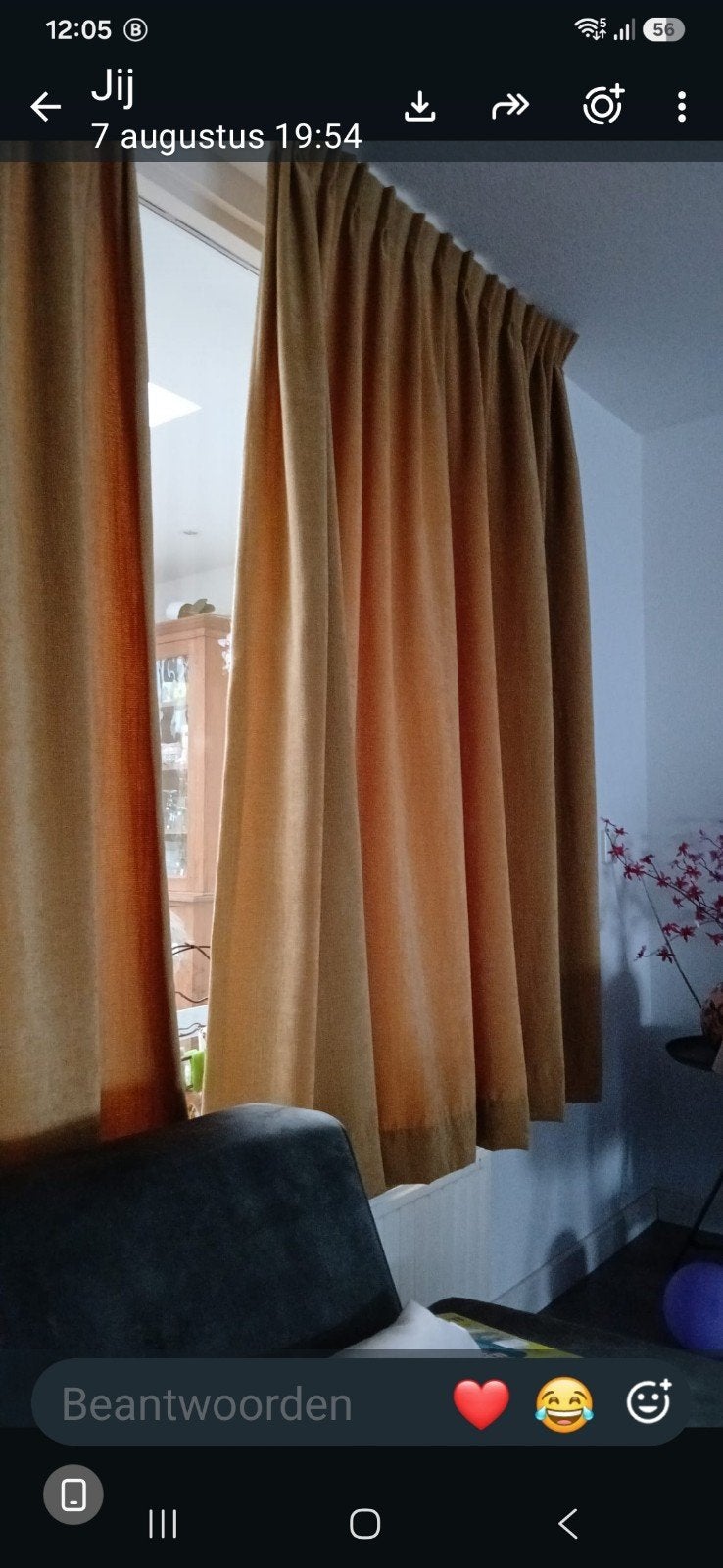 Gordijnen - Okergeel - Gebruikt, Huis en Inrichting, Stoffering | Gordijnen en Lamellen, Ophalen, Overige materialen, Gebruikt