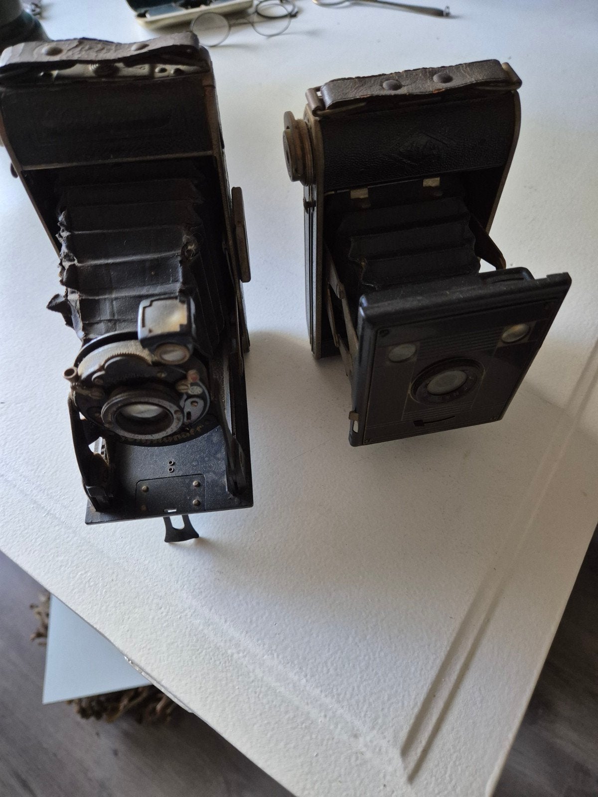 Vintage Voigtländer en Agfa vouwcamera's (2 stuks), Ophalen of Verzenden