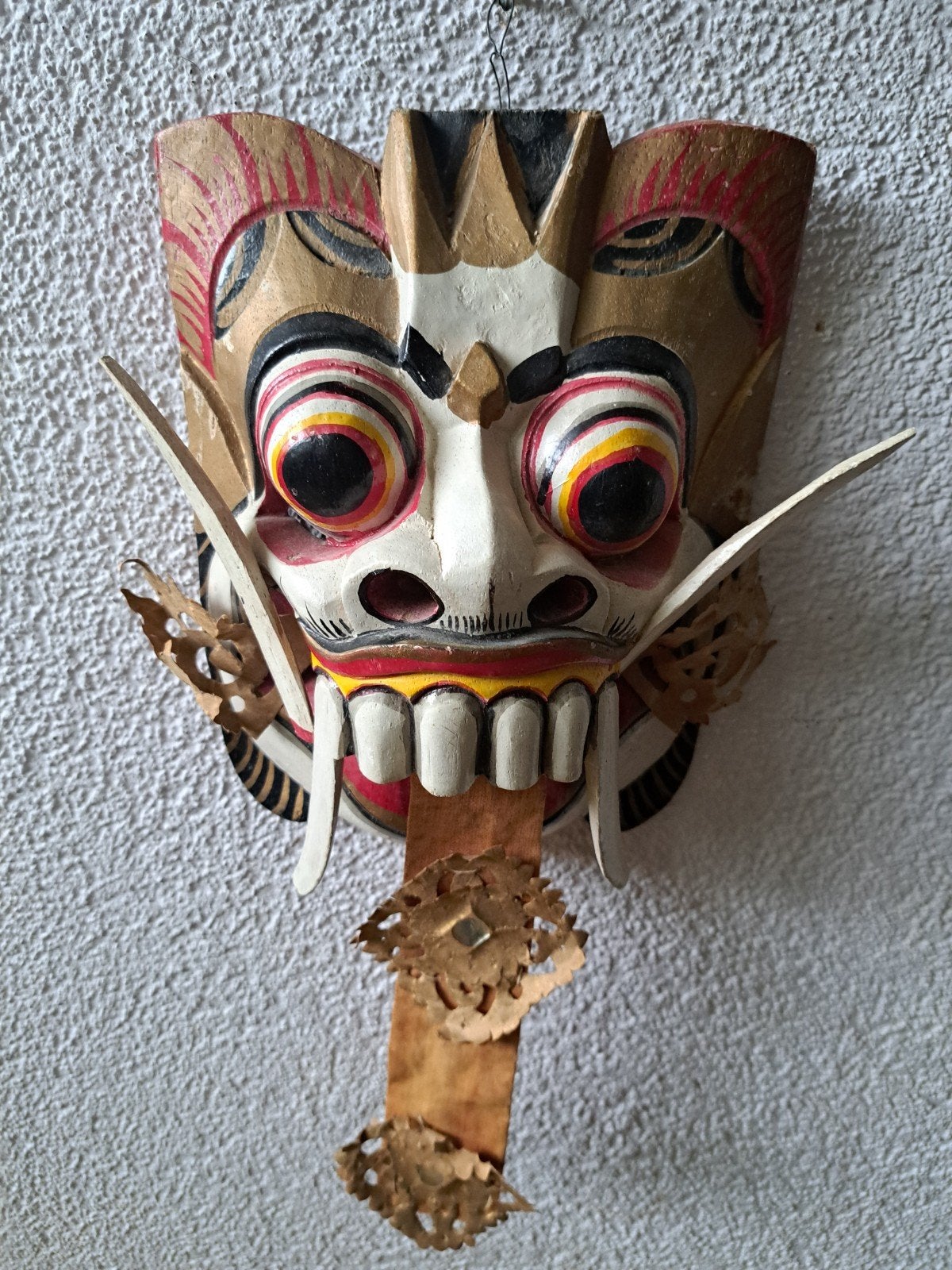 Oud Balinees  masker, Ophalen of Verzenden