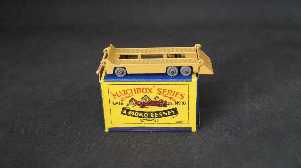 Lesney no 16A Transporter Trailer, in B-Box, Matchbox 1955!!, Ophalen of Verzenden, Zo goed als nieuw, Auto