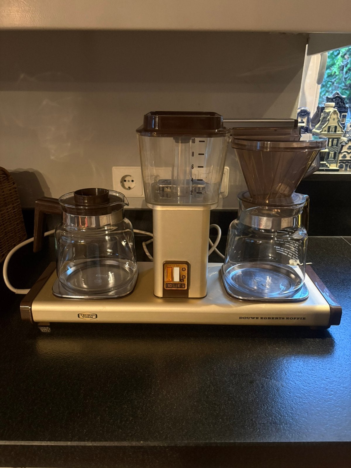Douwe egberts moccamaster, Ophalen of Verzenden, Gebruikt, Koffiemachine, Gemalen koffie