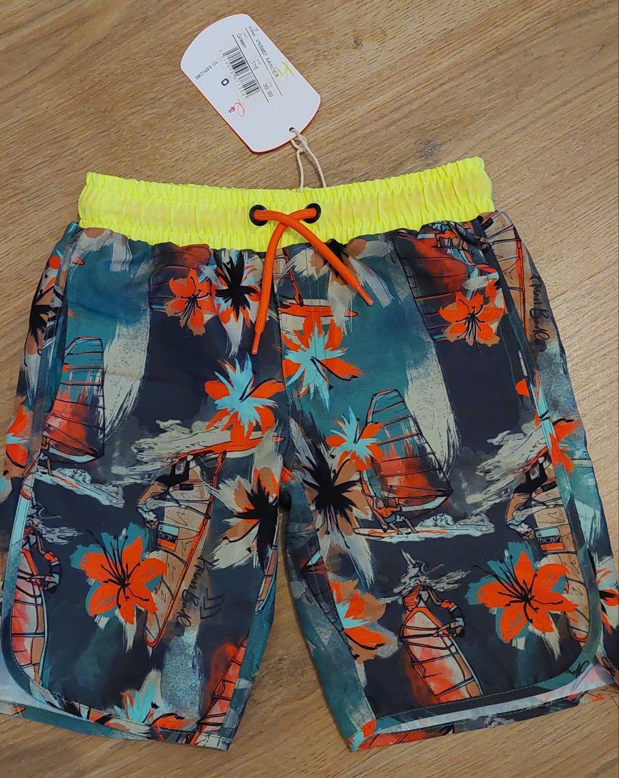 vingino xander zwembroek multicolor green maat 6/116 , nieuw, Maat 116, Nieuw, Ophalen of Verzenden, Vingino